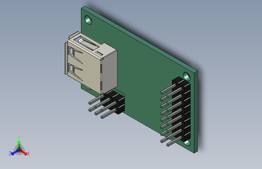 Ch375b模块_STEP _模型图纸下载 – 懒石网