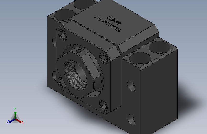 BK丝杆支撑座[BK25]_SOLIDWORKS 2018_模型图纸下载 – 懒石网