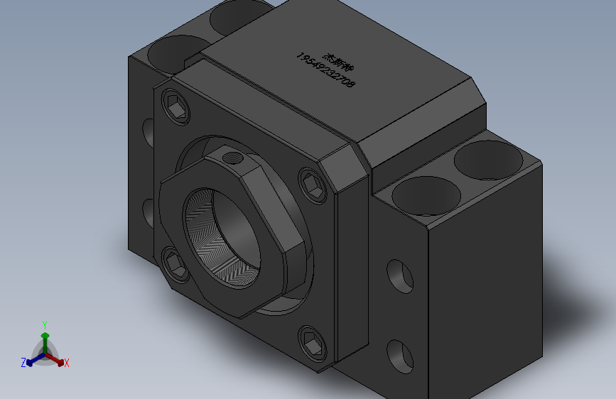 BK丝杆支撑座[BK40]_SOLIDWORKS 2018_模型图纸下载 – 懒石网