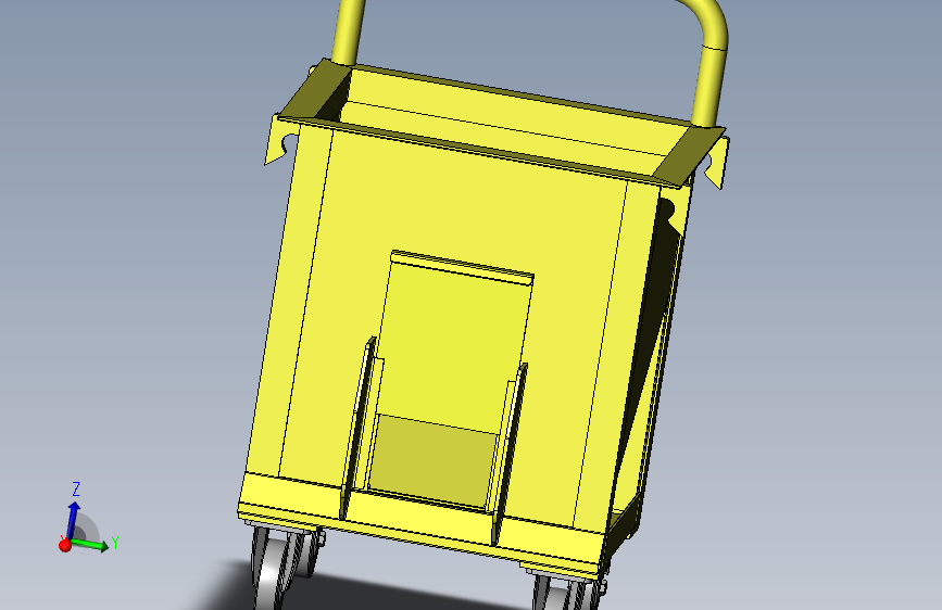 4651 五金毛坯料物料周转车 小车3D+工程图