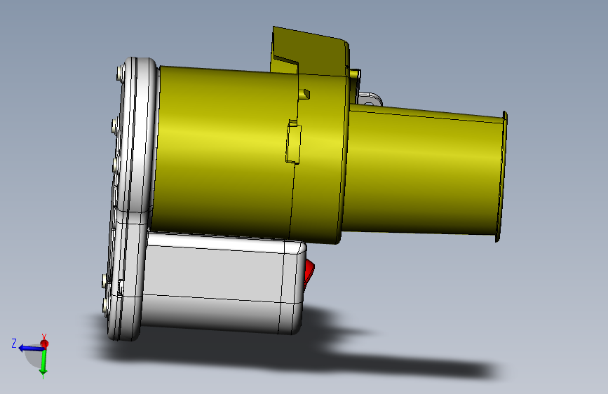 motor casing 背面视图