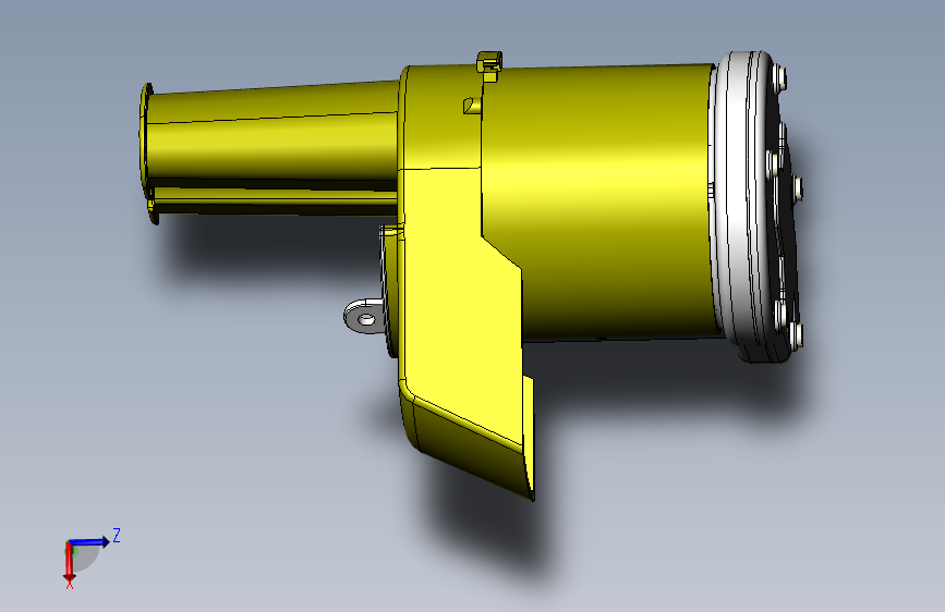 motor casing 俯视图