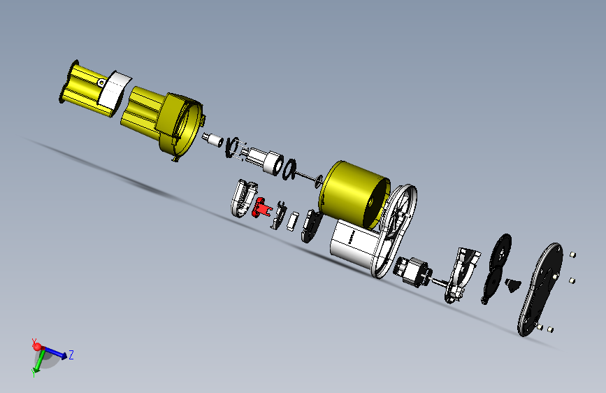 motor casing-爆炸图