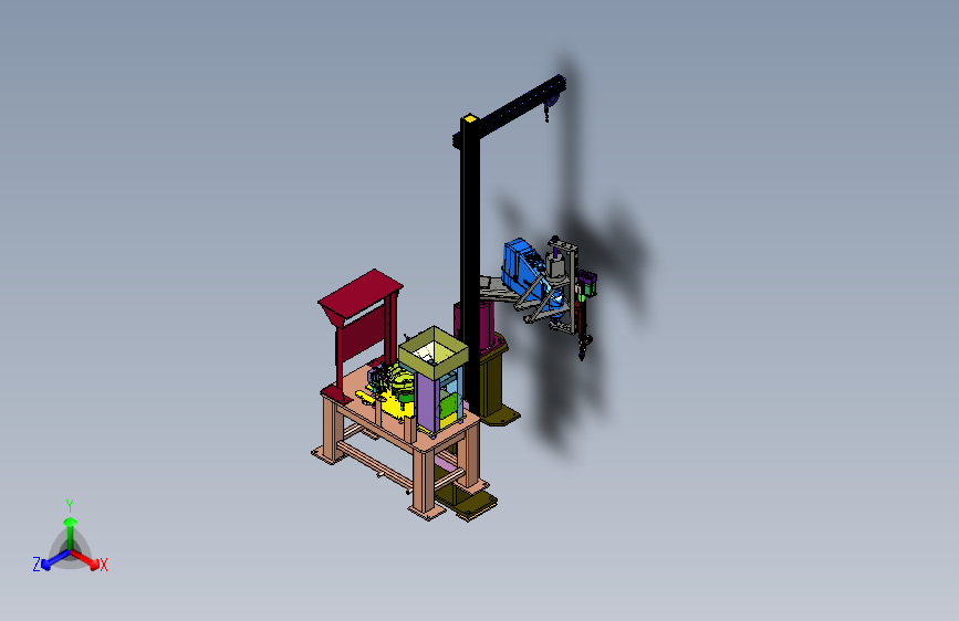 吹气送螺丝送螺钉机器人拧紧工作站