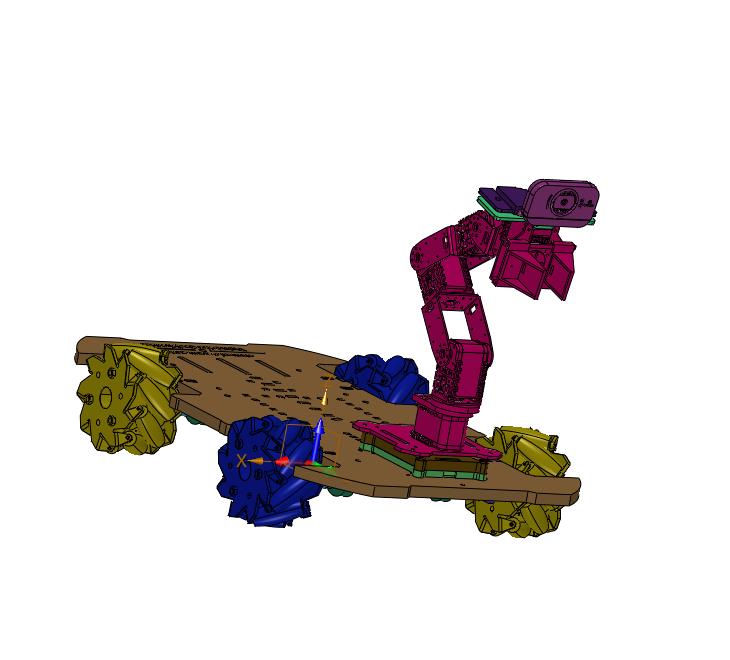 带视觉抓手的麦克纳姆轮铝合金小车