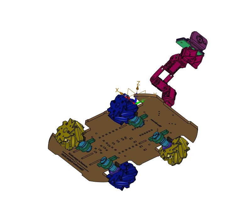 带视觉抓手的麦克纳姆轮铝合金小车