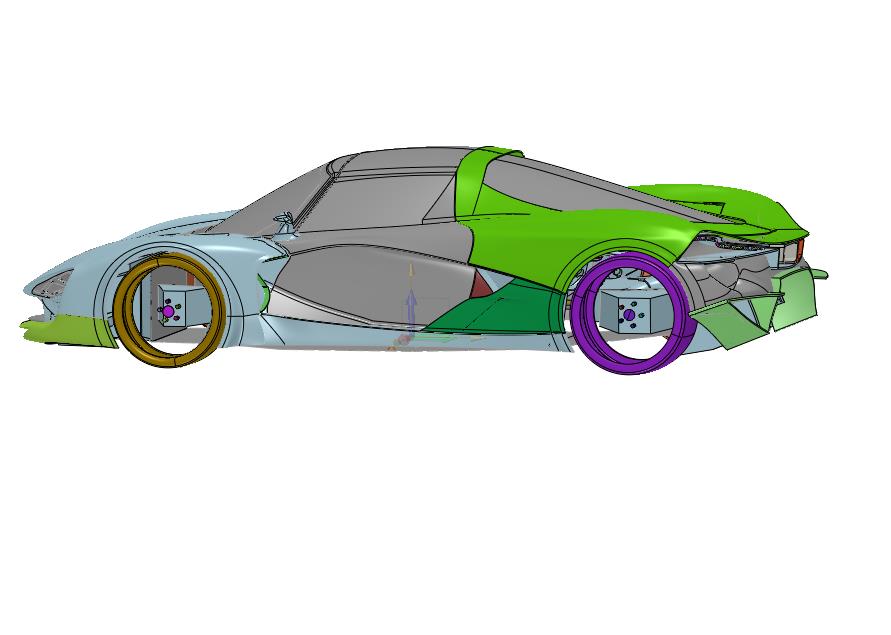 蝴蝶门汽车模型玩具车跑车合金车