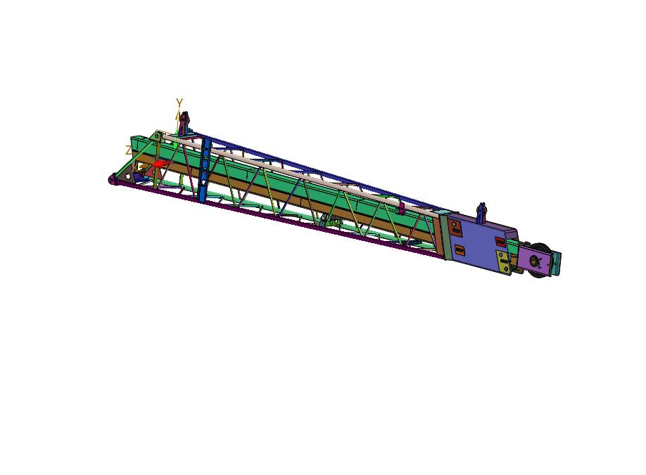 建筑施工塔式起重机塔机滚轮钢构伸缩臂