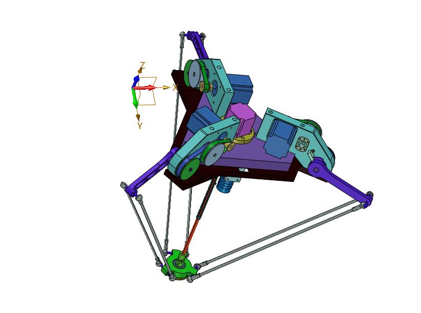快速分拣装配装箱视觉并联机械手