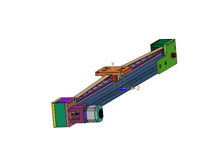 铝型材搭建单轴机器人模组