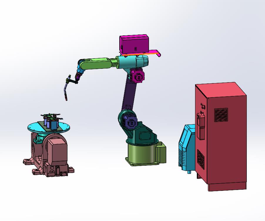 汽车管柱多功能焊接机械手整站