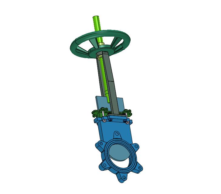 手动明杆排渣阀对夹式闸板阀下料阀