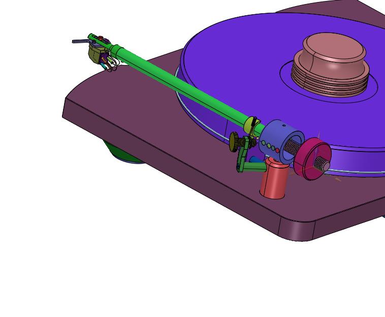 手动皮带驱动高级转盘复古乙烯基唱片机