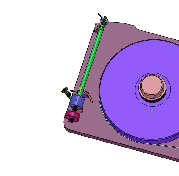 手动皮带驱动高级转盘复古乙烯基唱片机