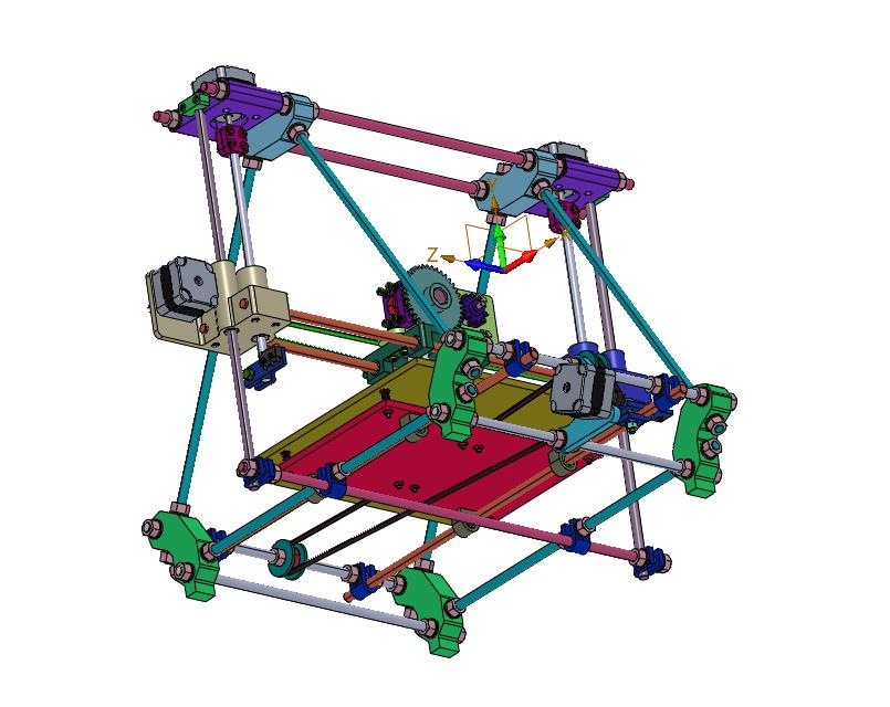 玩具家用桌面小型迷你三维立体3D打印机