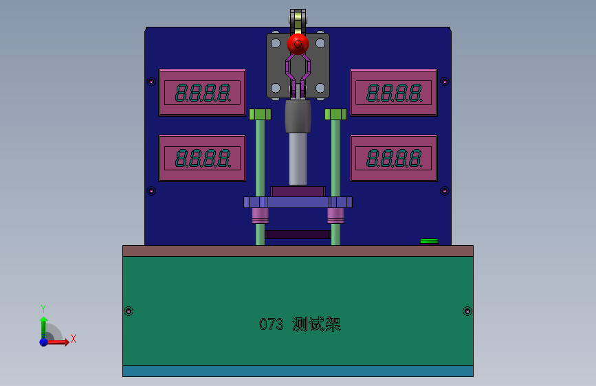 073测试架 正面视图