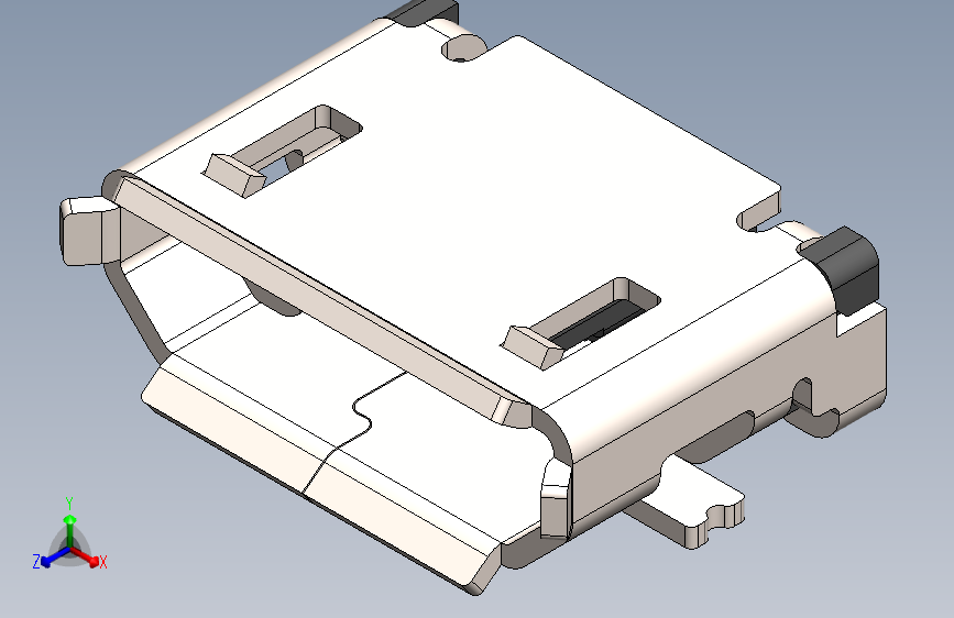 微型USB_SOLIDWORKS 2021_模型图纸下载 – 懒石网