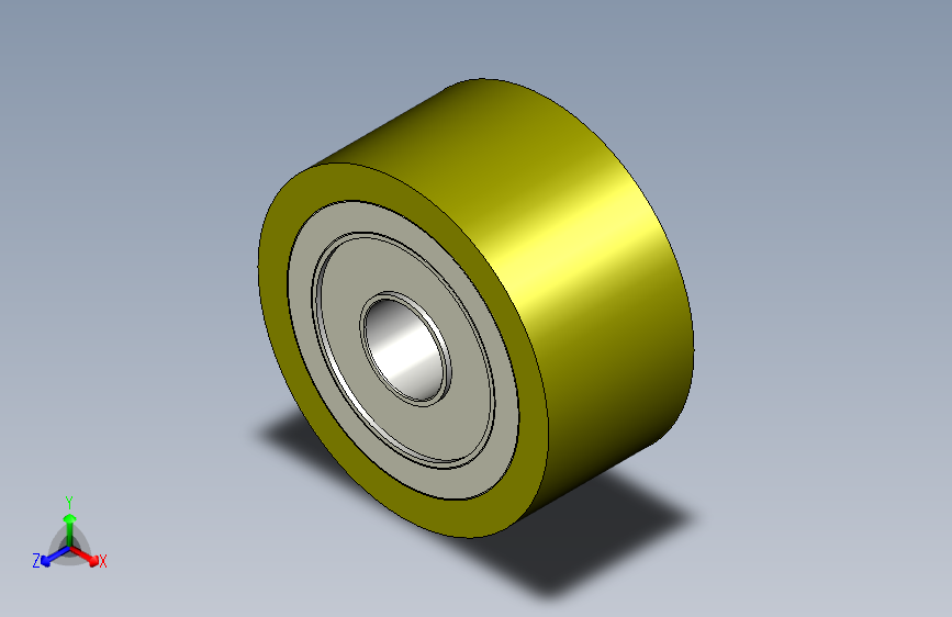 QAC22-30-L15聚氨酯滚轮（直柱 带轴承型 带衬层）