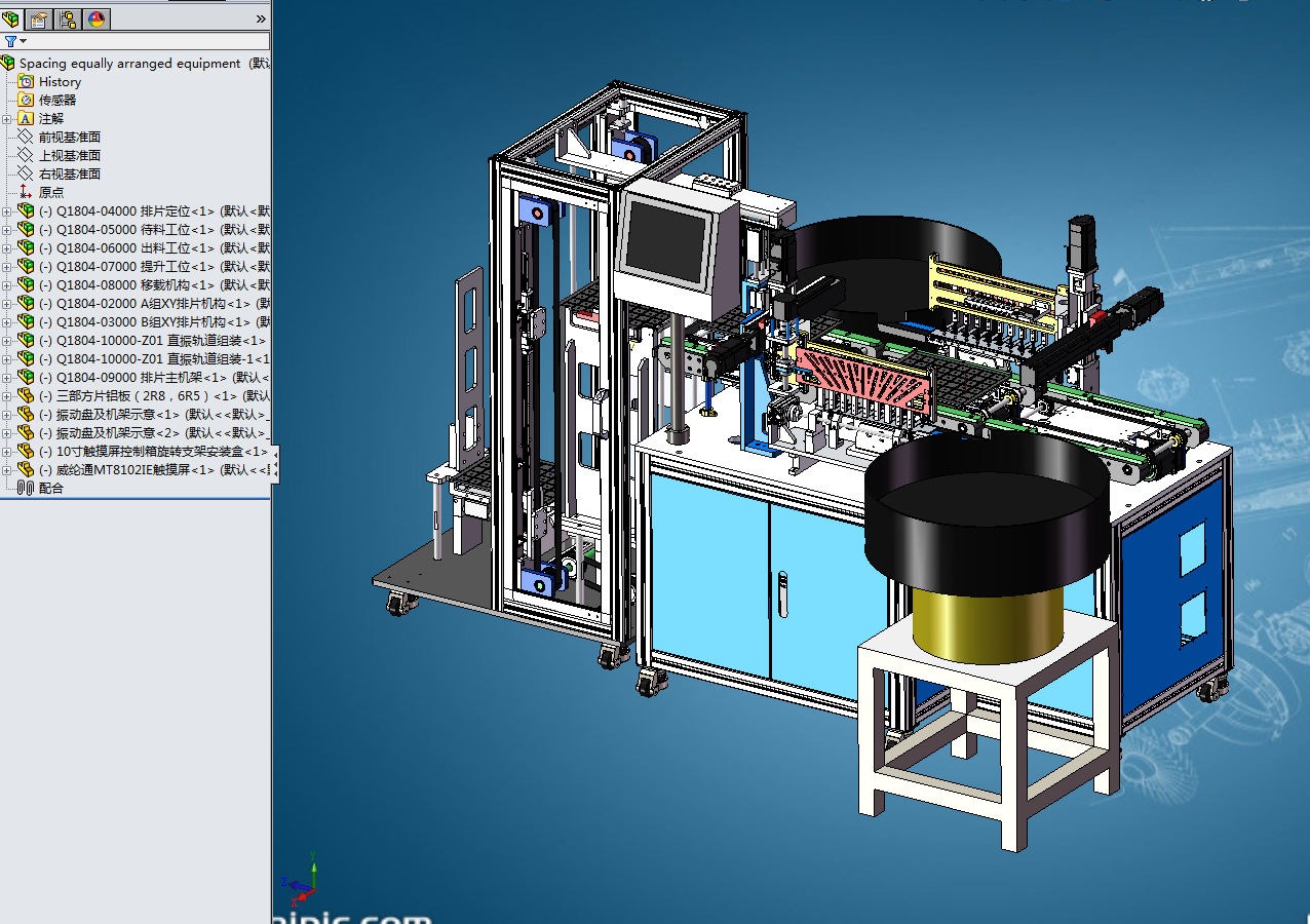 全自动排列整列组装移载机
