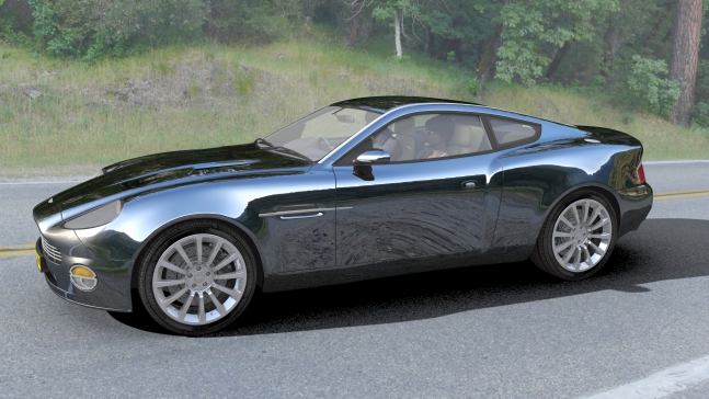 阿斯顿马丁Aston Martin Vanquish跑车模型3D图纸-OBJ、FBX、DWG格式