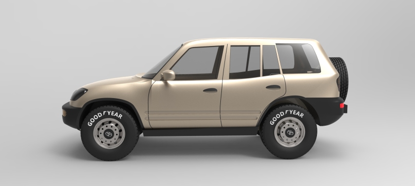 本田Toyota rav4休闲越野车模型3D图纸 SolidWorks2014设计-SW、X-T、IGS格式