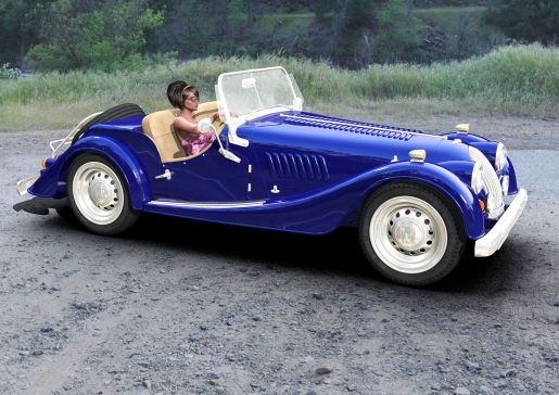 摩根女式跑车3D图纸 fbx obj dwg格式