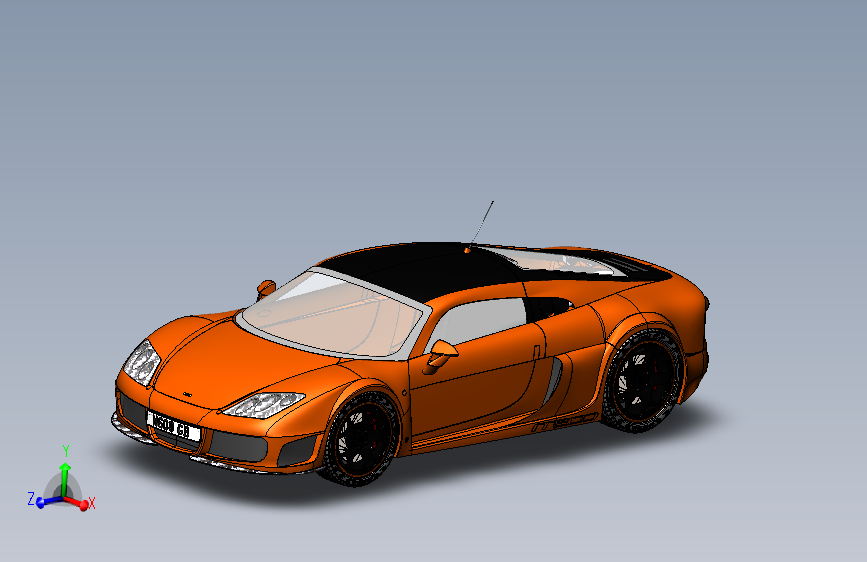 英国跑车诺铂Noble m600模型设计图纸-SW、STEP、ksp格式