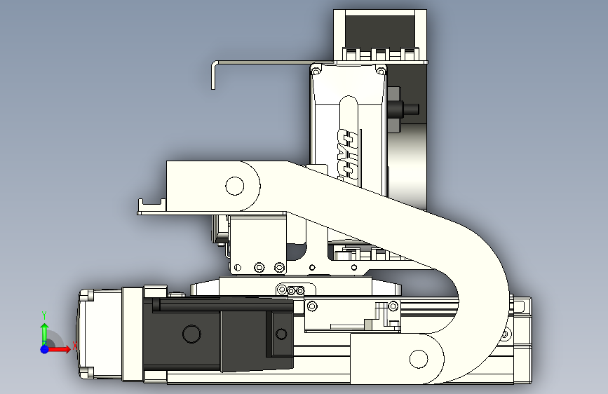 XYGT210-A2-50-100-M-C-0001丝杆模组 XY悬臂 负载2-5KG 内嵌式 XYGT210-A2 替换TOYO直线模组 正面视图