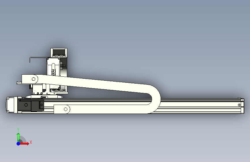 XYGT210-A2-550-200-M-C-0001丝杆模组 XY悬臂 负载2-5KG 内嵌式 XYGT210-A2 替换TOYO直线模组 正面视图