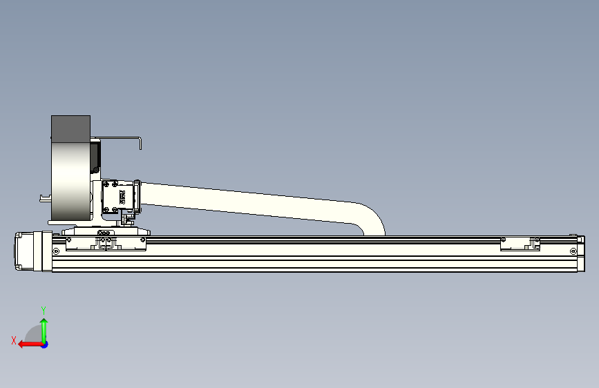 XYGT210-A3-550-200-M-C-0001丝杆模组 XY悬臂 负载2-5KG 内嵌式 XYGT210-A3 替换TOYO直线模组 背面视图