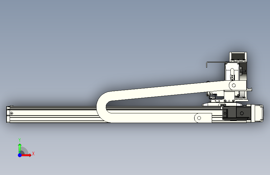 XYGT210-A3-550-200-M-C-0001丝杆模组 XY悬臂 负载2-5KG 内嵌式 XYGT210-A3 替换TOYO直线模组 正面视图