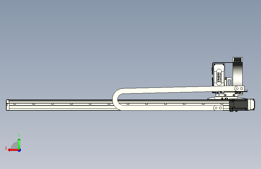 XYGT430-A3-A-1050-500-M-C-001负载2-24KG XY悬臂模组 XYGT430-A3 替换TOYO直线模组 背面视图