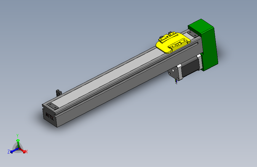 丝杆半封闭 MTH5M-侧装-42步进[MTH5M-L10-300-BM-42-C2-P]丝杆滑台模组