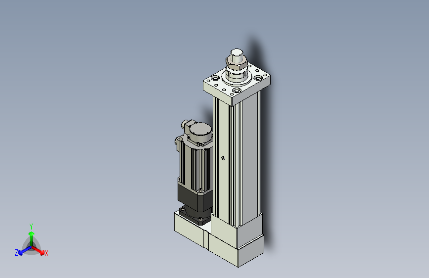 MTA125-400-P10-FF-P-K□-P1500(2000,3000)W-S3 MTA125电动缸 最大负载60KN 额定负载50KN 1500(2000,3000)W电机间接安装