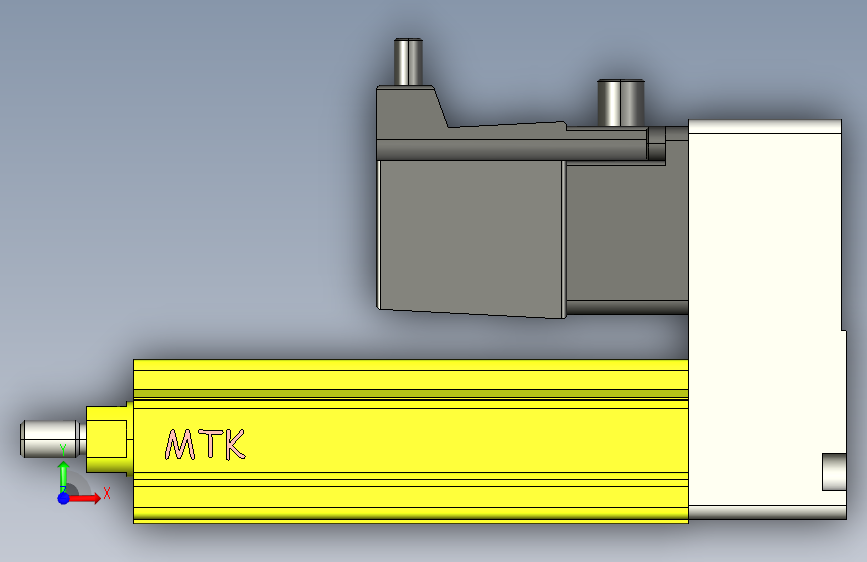 MTC16-50-P#-P-P050WMTC16电动缸 电机折装 本体宽35mm 最大负荷8KG 最大行程300mm