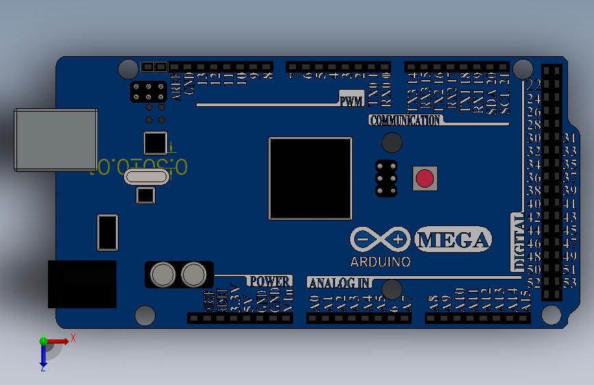arduino-mega-2560-4_SOLIDWORKS 2019_模型图纸下载 – 懒石网