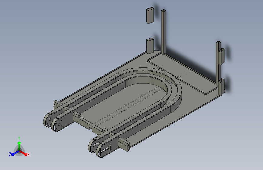 U型平面冷冻机（creo7+cad）