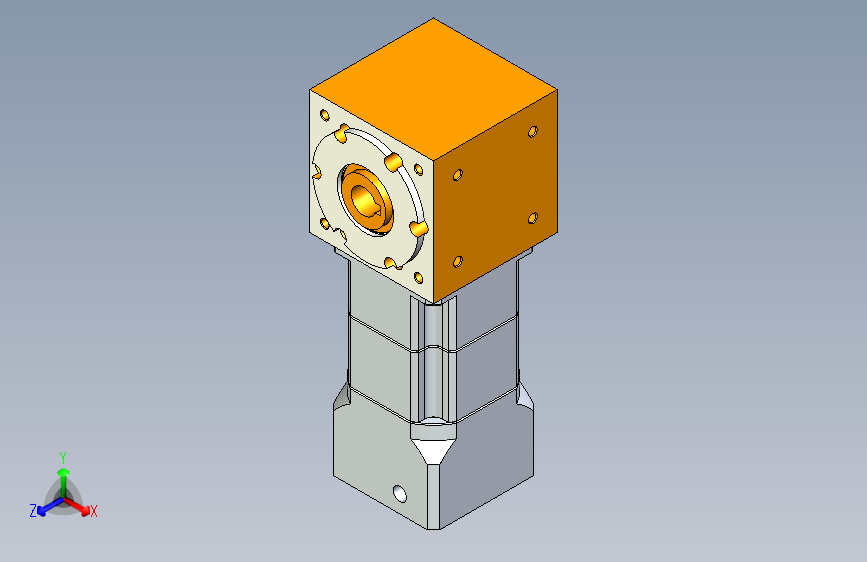 PW70双孔 PGH60-L2 14-50-70-M4 转向器加减速机 PW70双孔 PGH60 14-50-70-M4 主视图
