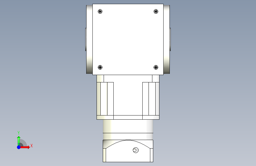 PW170双孔 PLF160-L2 22-110-145-M8换向器 正面视图