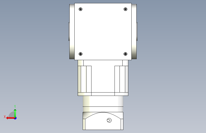 PW170双孔 PLF160-L2 22-110-145-M8换向器 背面视图