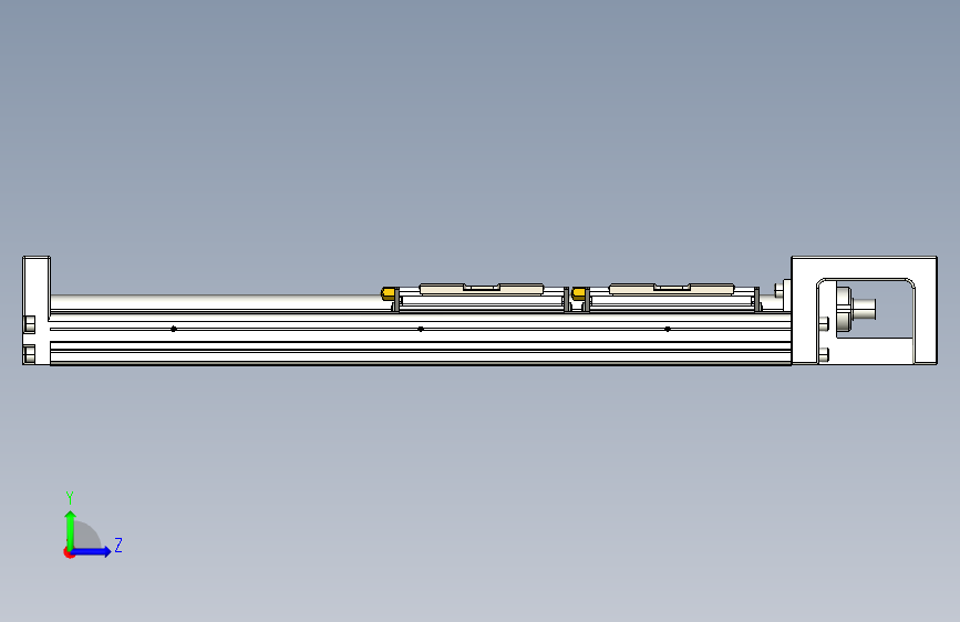 KK60-300A2-F0 模组 标准A2双滑座 KK60-A2-F0 替换上银_STEP_模型图纸下载 – 懒石网