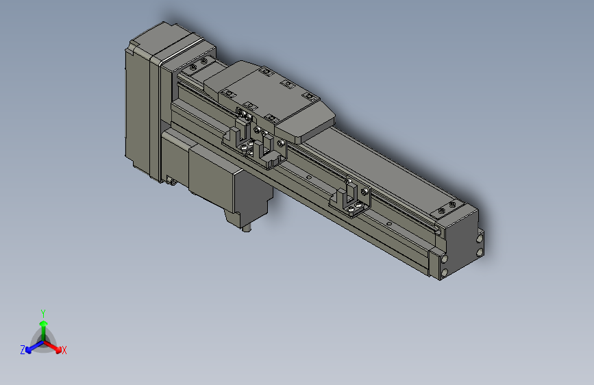GTH4-L#-100-BM-M05-C3 GTH4内嵌式螺杆滑台 电机后折 TOYO模组