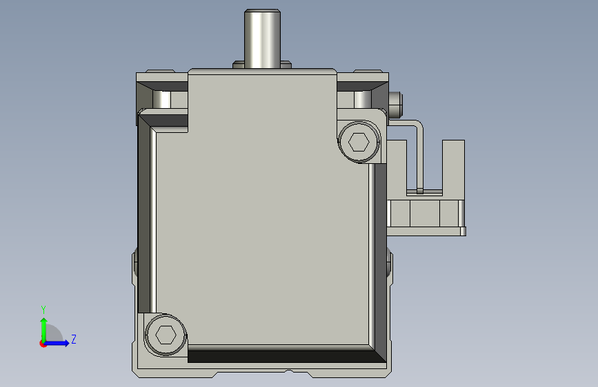 GTH4-L#-200-BC-M05-C3 GTH4内嵌式螺杆滑台 电机直连 TOYO模组滑台电缸 左侧视图