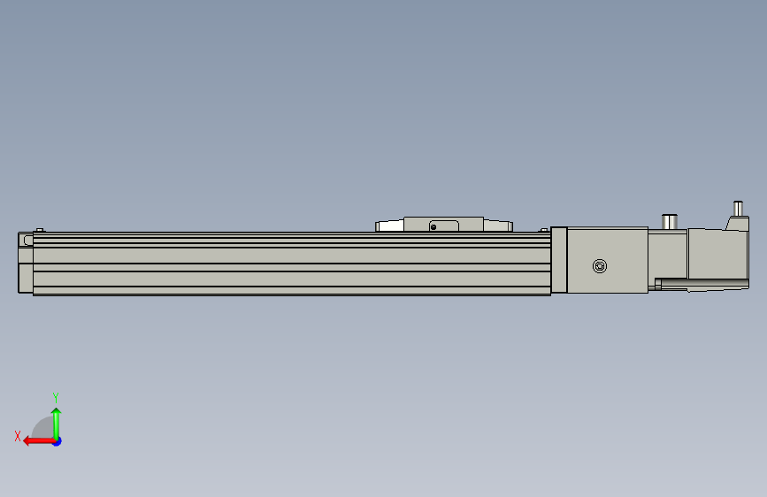 GTH4-L#-200-BC-M05-C3 GTH4内嵌式螺杆滑台 电机直连 TOYO模组滑台电缸 背面视图