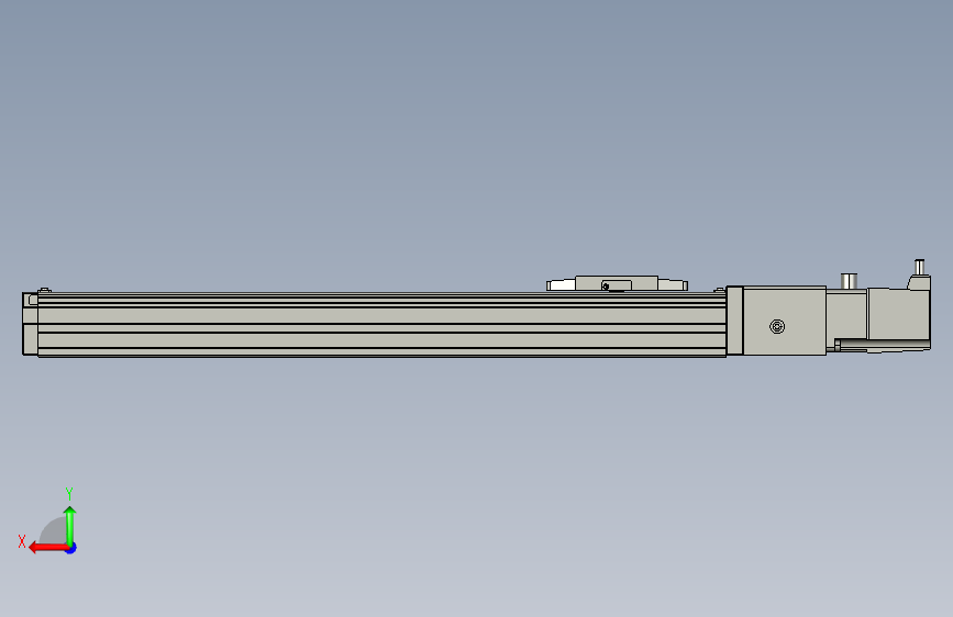 GTH4-L#-300-BC-M05-C3 GTH4内嵌式螺杆滑台 电机直连 TOYO模组滑台电缸 背面视图