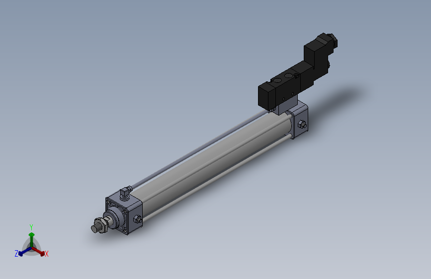 10A-5V系列无给油润滑气缸(通电时推式)[10A-5 SD 40 B 300 SD]