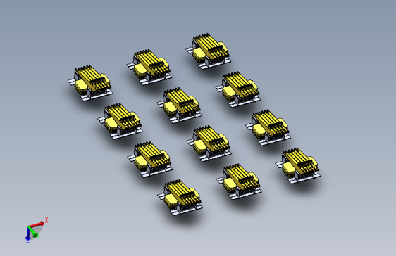 升降机构与运输AGV组合模拟