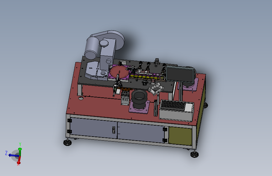 电子锁自动组装机（sw14可编辑+工程图）