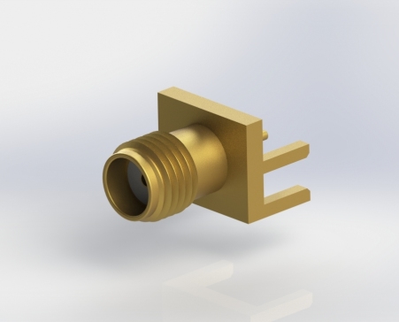 SMA 母头 PCB 边缘启动连接器