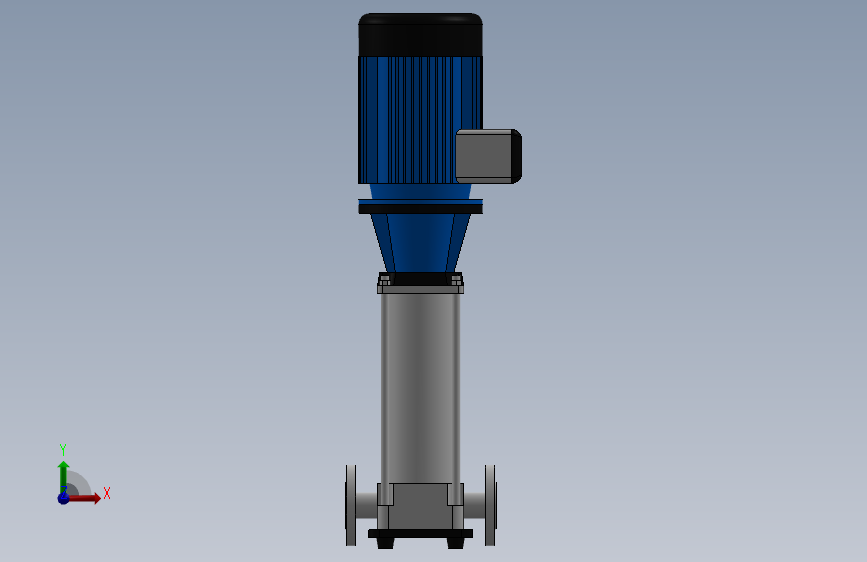 南方立式泵CDM10系列_SOLIDWORKS 2017_模型图纸下载 – 懒石网